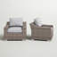 Chaise de patio avec coussins 2