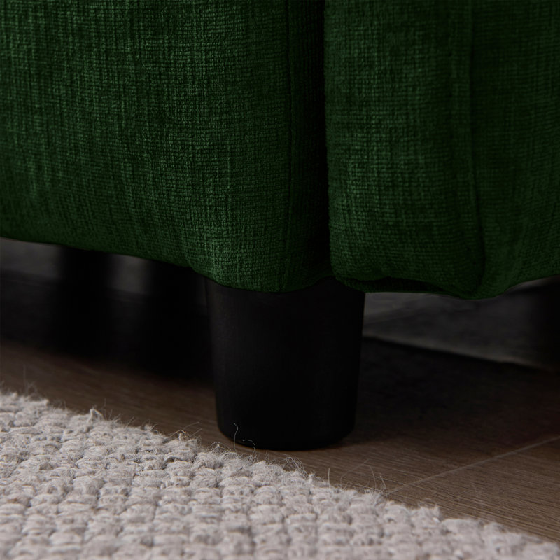 Canapés modulaires confortables, canapé en chenille revêtu de L pour une maison moderne