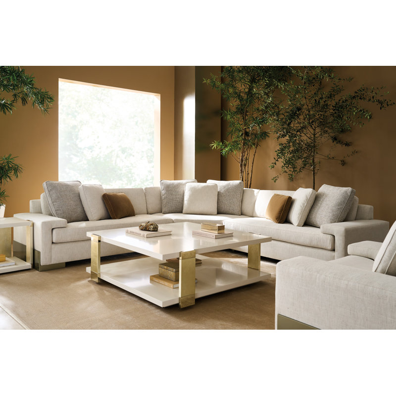 Caracole Classic Coffee Table, Almond Milk