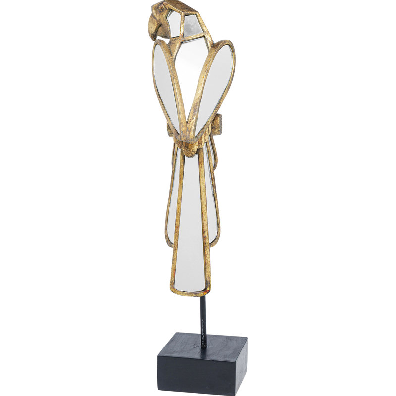 Deco Object Mirrored Parrot