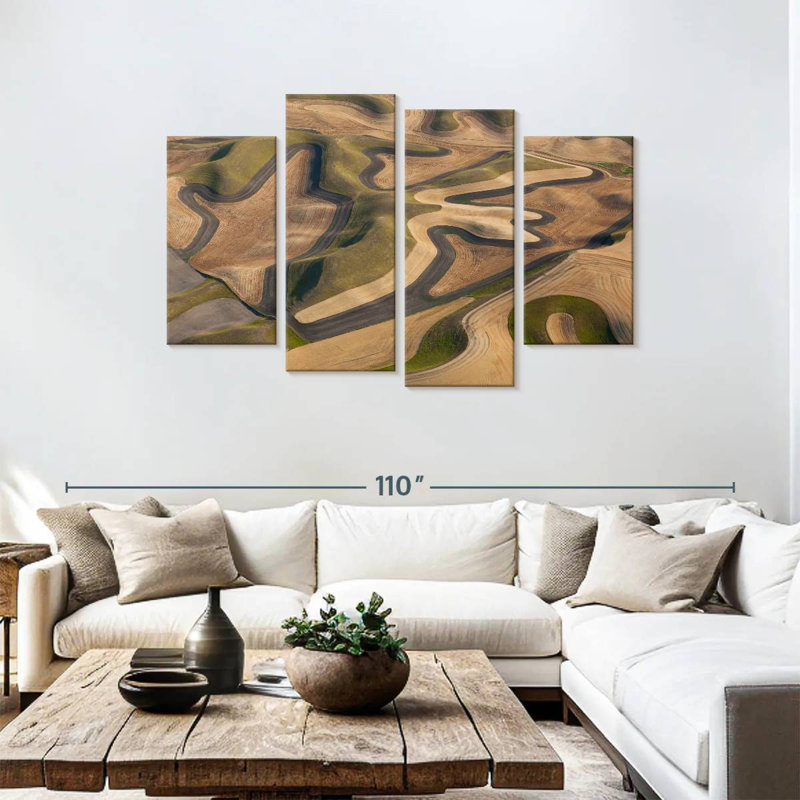 Palouse Fields And Furrows, 48" H x 75" W