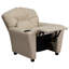 Contemporary Kids Recliner with Cup Holder-1550057885