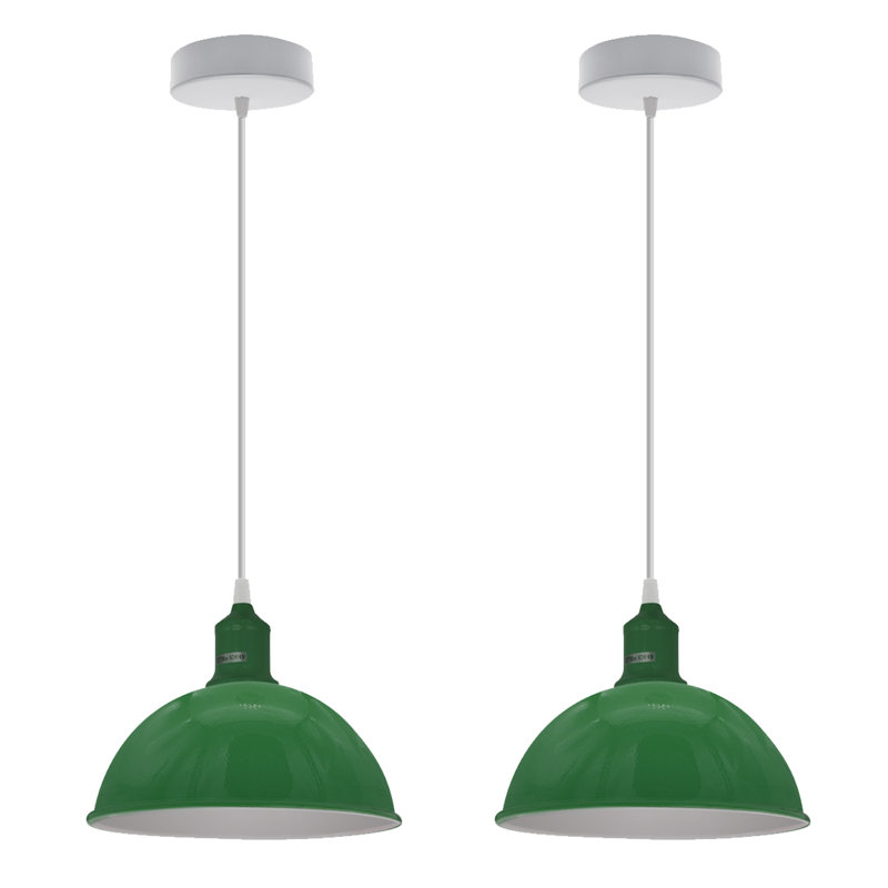 Gingras 2 - Light White Single Pendant, No, Green