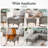 Keywest 2 - Person Outdoor Seating Group PE Wicker Swivel Glider With Ottomans With Cushions With Side Table-1850035042