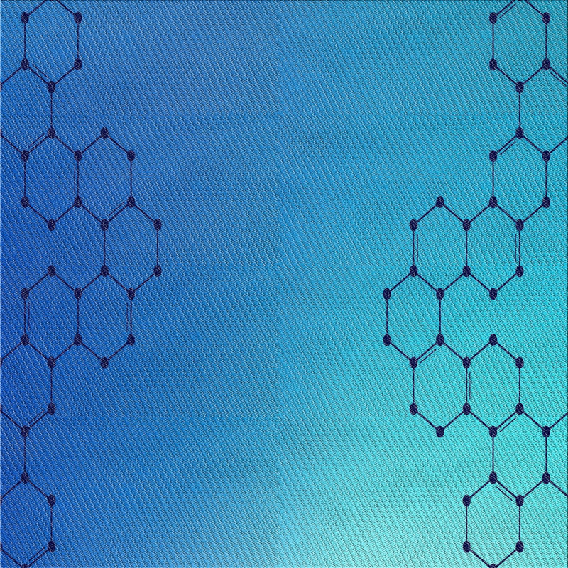 Tapis de zone bleue à motifs, Carré 5 pi