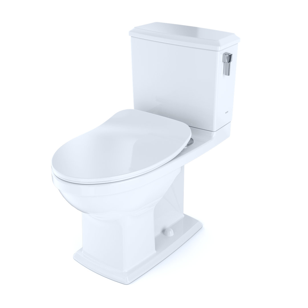 Connelly® Dual-Flush Elongated Two-Piece Toilet with High Efficiency Flush (Seat included) TOTO Lever 