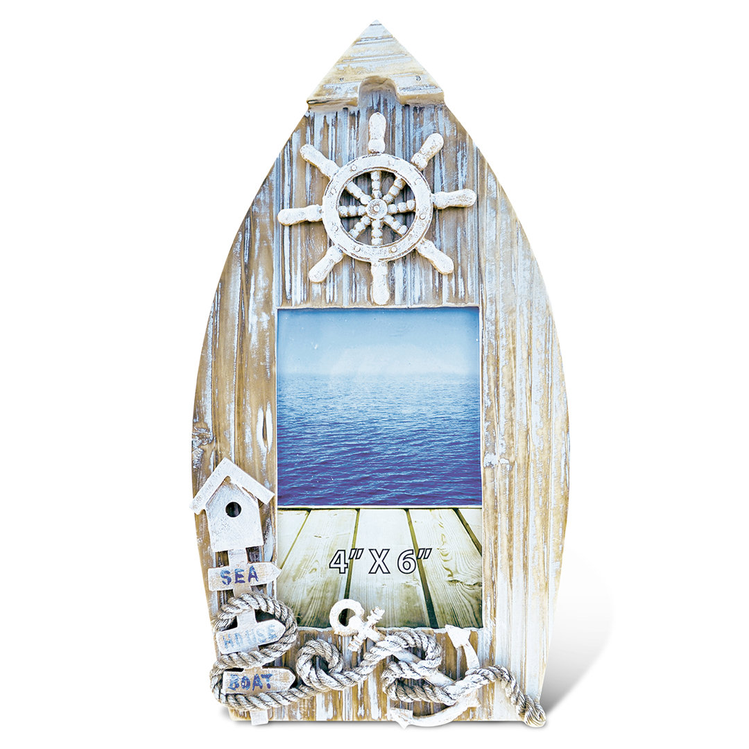 Zendaya Brown Wood Matte Picture Frame Breakwater Bay