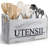 Wood Rectangle Flatware Caddy
