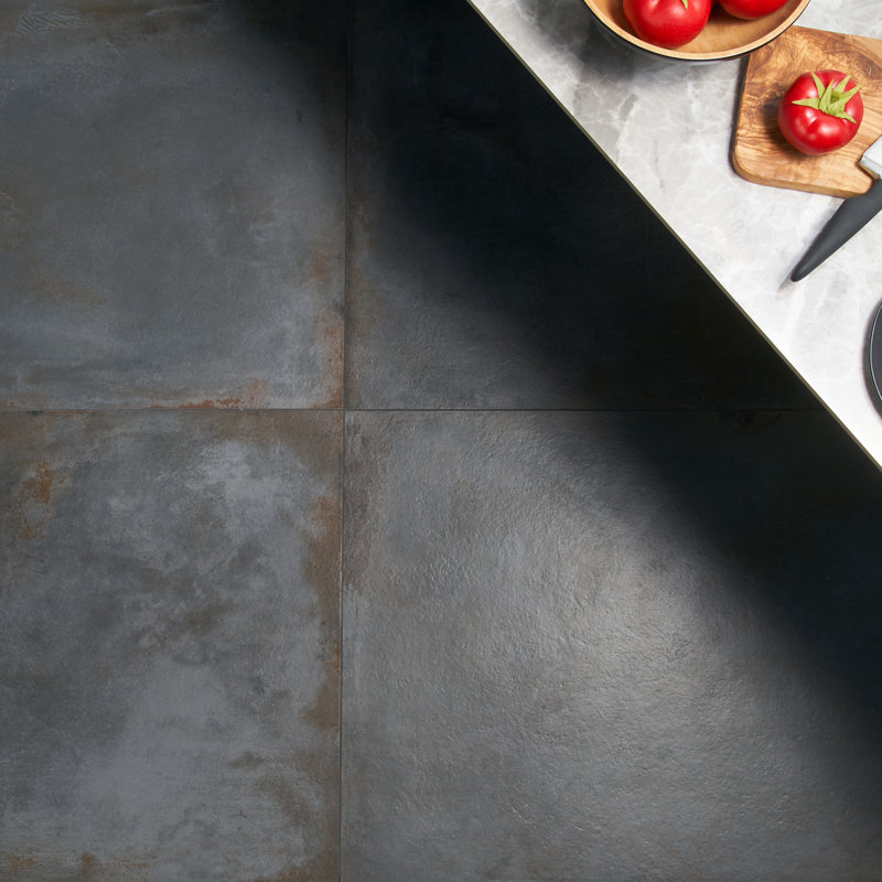 Angela Harris Fremont 23.62 in. x 47.24 in. Matte Porcelain Floor and Wall Tile, Black