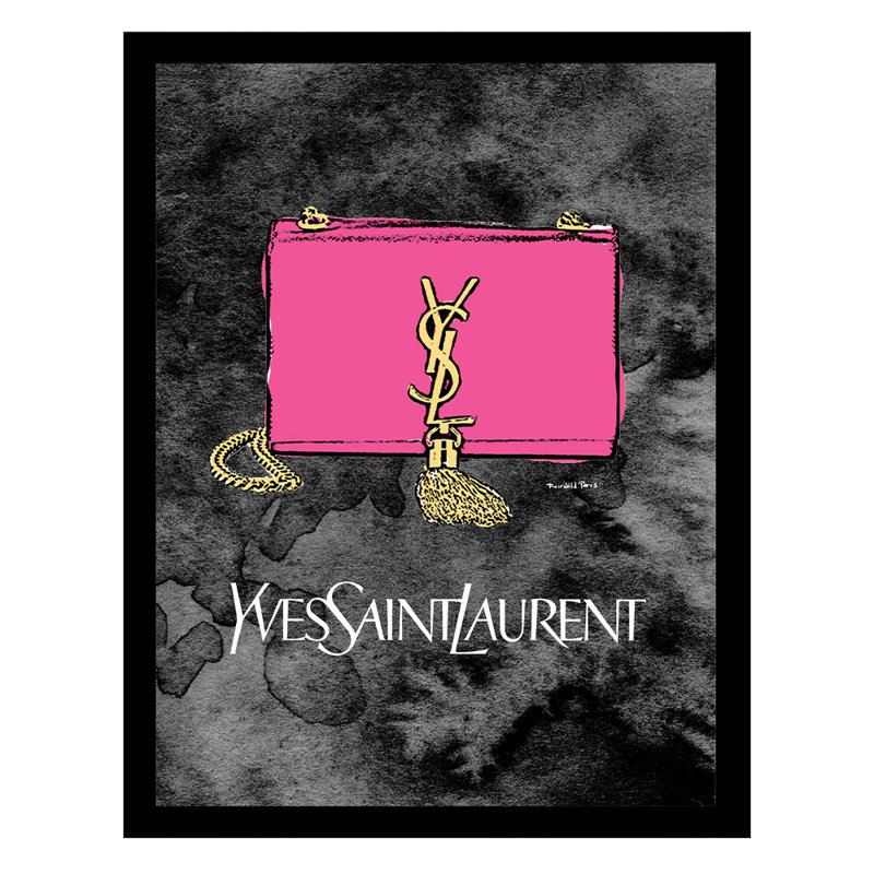Impression encadrée de sac à main High Fashion Designer