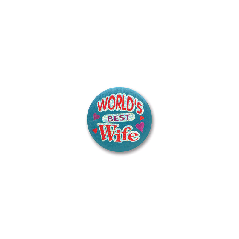 Bouton en satin World's Best Wife