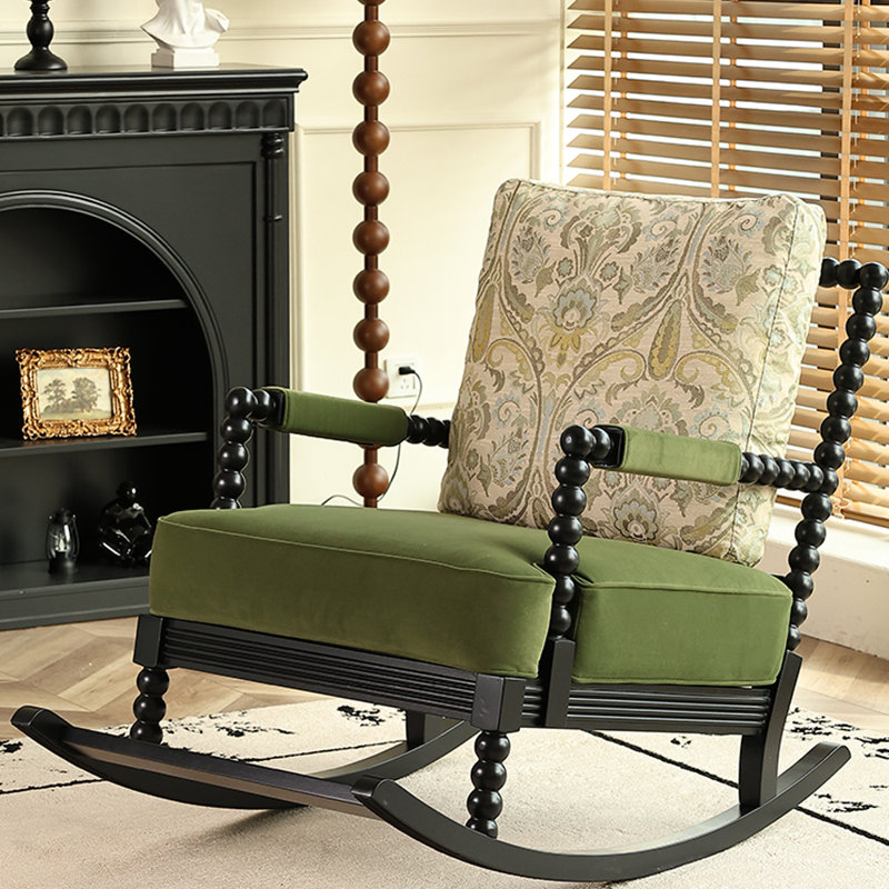 Walnut solid wood comfortable rocking chair