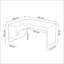 Thorfast Desk Greensboro, Reversible Office Desk With Chest Of Drawers, 145X108H73 Cm, Oak/White