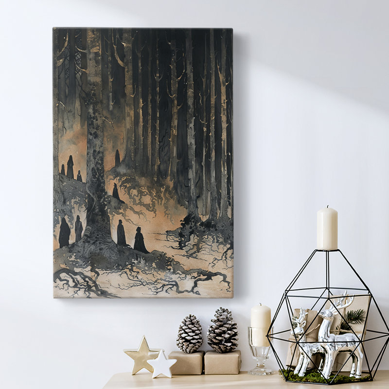 Art des Fêtes de Noël - Toile tendue avec châssis DCXLII, H 18 po x l 12 po