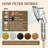 7-Spray Handheld Shower Head with One-Button Detachable Shower Head and Built-in Filter Chrome-124477914