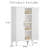 Durable Metal Adjustable 2-Door Storage Cabinet with Shelves for Kitchen and Home Organization