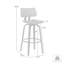 Tabouret de bar pivotant à structure métallique
