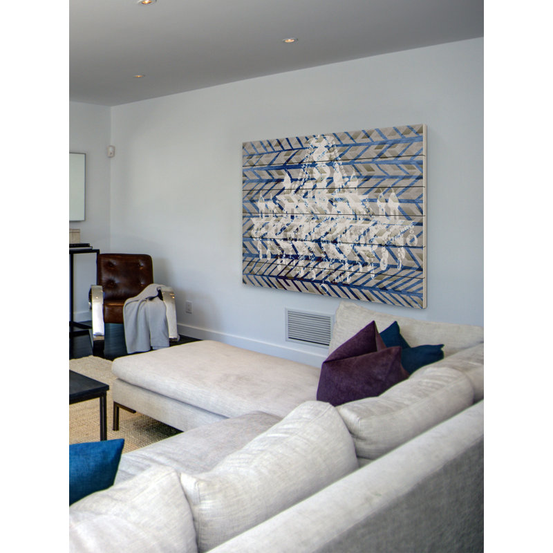 Reproduction d’art sur bois blanc "light light" par parvez taj,, 40 po x 60 po