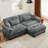 L-Shaped Modular Sofa