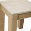 Table d'appoint carrée moderne de 49 cm de hauteur avec plateau en imitation marbre