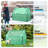  49(L)x32(W)x39(H) inch Raised Garden Bed with Greenhouse Extra-Thick Galvanized Steel Dual Use (Green)-2121669899
