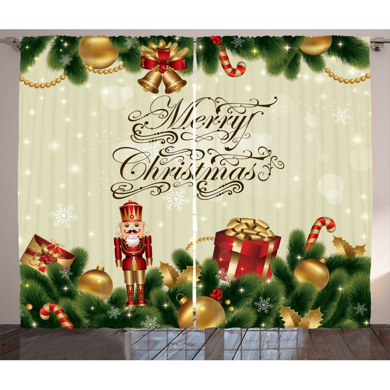 Semi-Sheer Rod Pocket Curtain Panels, 54" W x 84" L