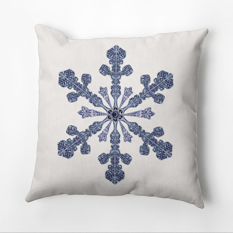 Vail Geometric Reversible Throw Pillow, 16" H x 16" W x 1" D, Ivory/Cream