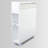 White Slim Rolling Bathroom Storage Cabinet