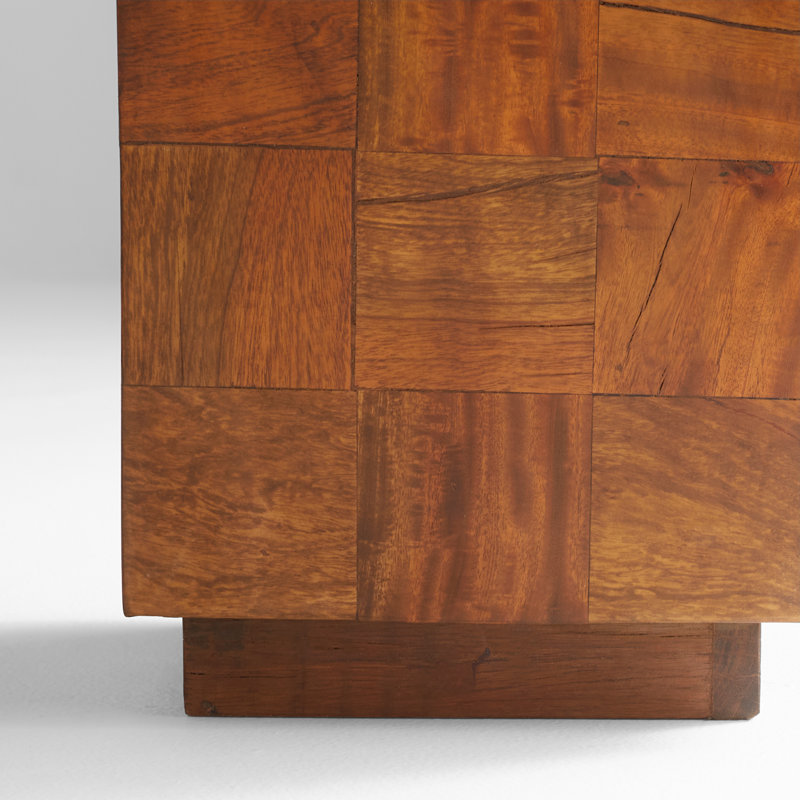 Halma Solid Wood End Table, 42" H x 12" W x 12" D