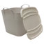 JVL Plastic Decorative Bin-1895622747-1895609537
