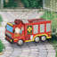 Statue de jardin solaire camion de pompiers Exhart