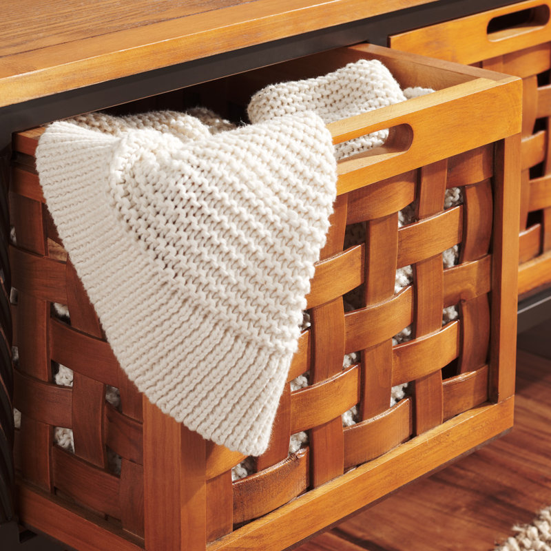 Hochstetler Storage Bench, Honey Oak