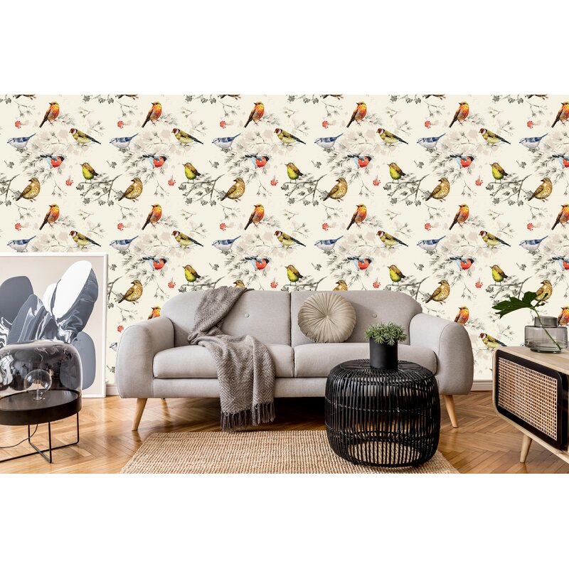 Red Barrel Studio® Peel & Stick Floral Wallpaper | Wayfair