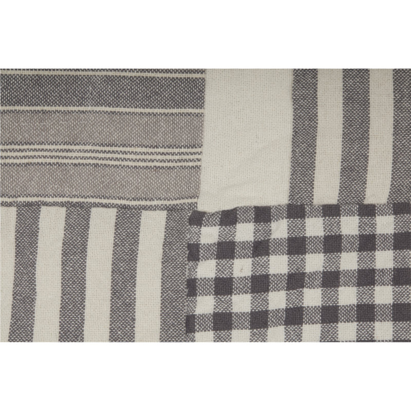 Gray Gables King Sham 37Lx21W, Gray Patchwork