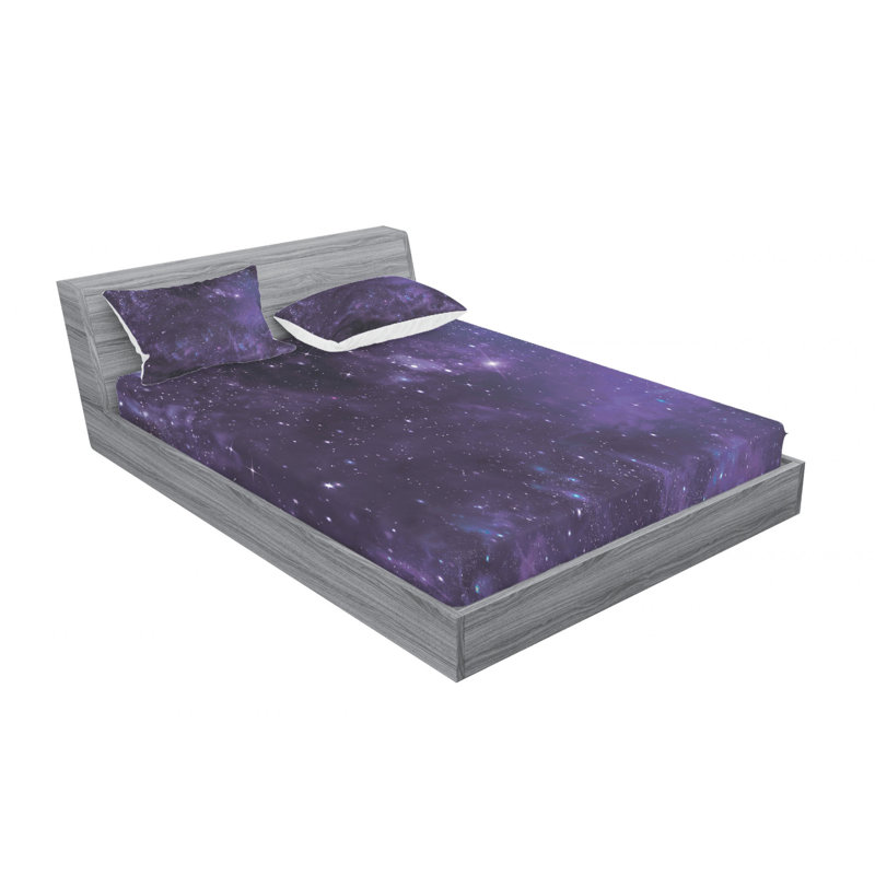 Microfiber Sheet Set, Celestial Stars in Night Sky