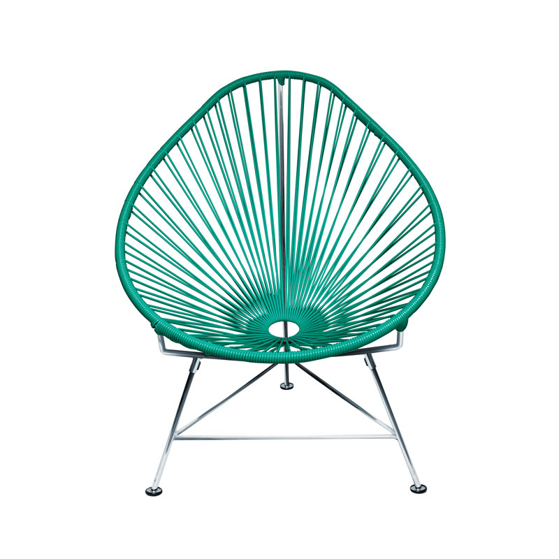 Chaise de jardin, Turquoise / chrome