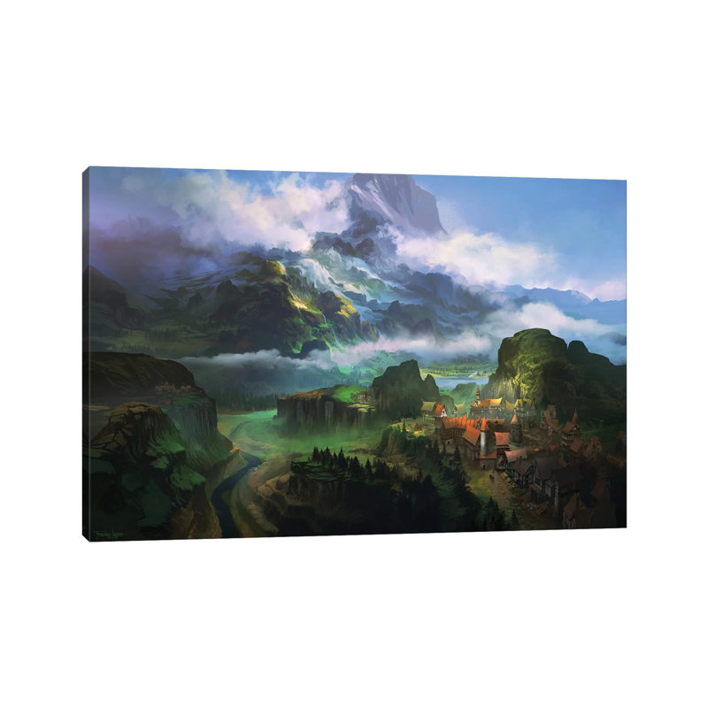 " Uskina Küla " by Ferdinand Ladera, 18" H x 26" W x 1.5" D