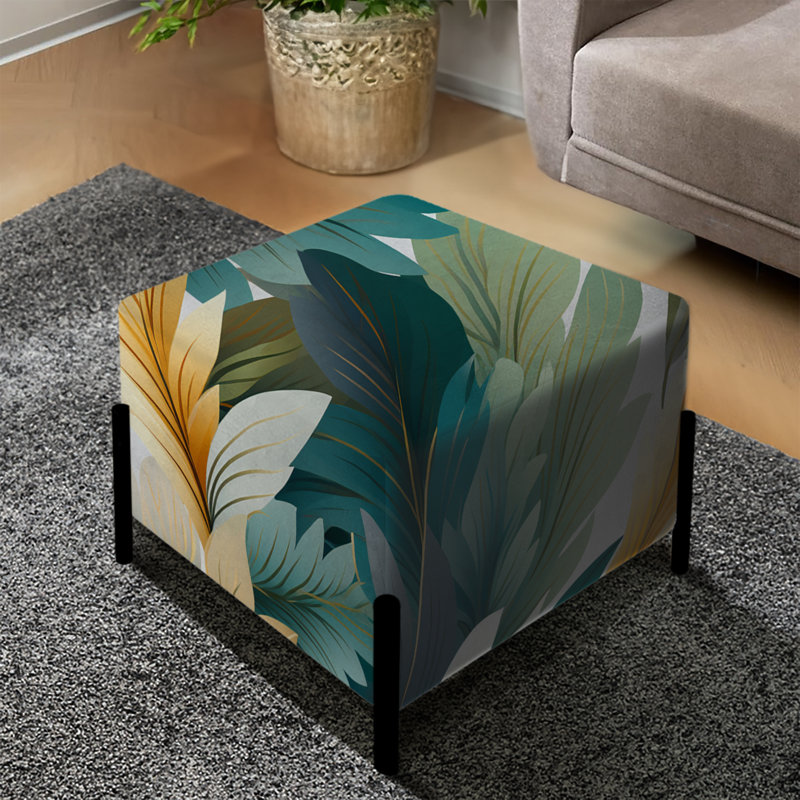 Mallari - Repose-pieds carré tropical