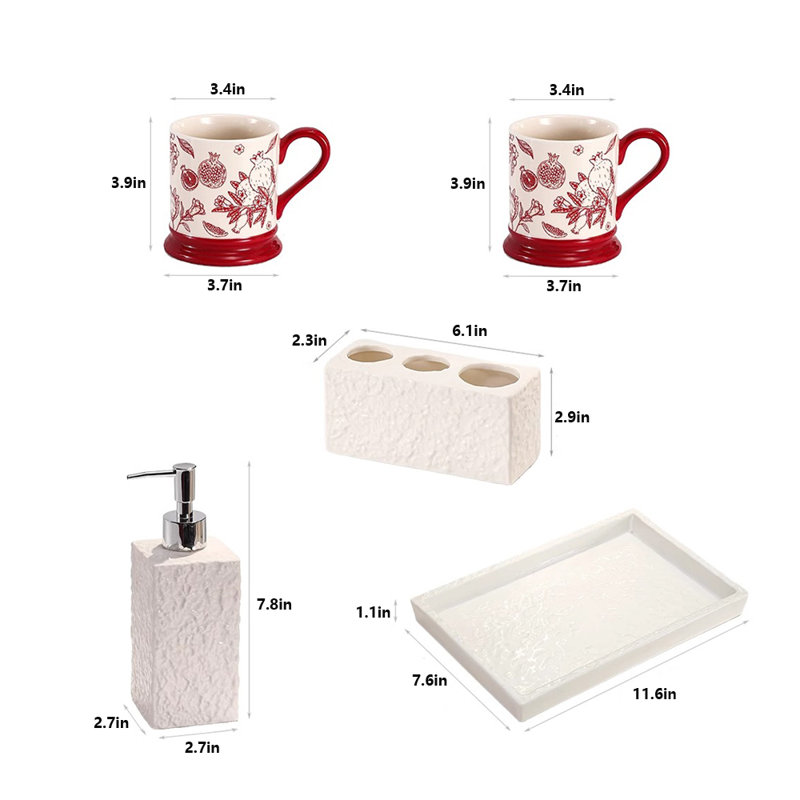 Bathroom Accessories Set 5 PCS