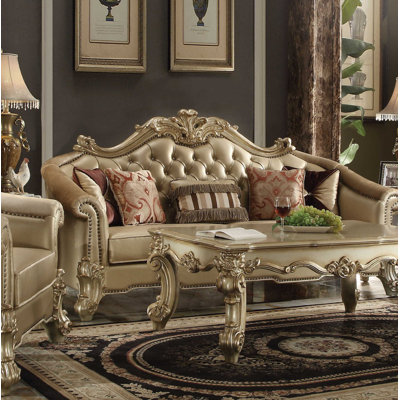 Carlene 89'' Faux Leather Sofa