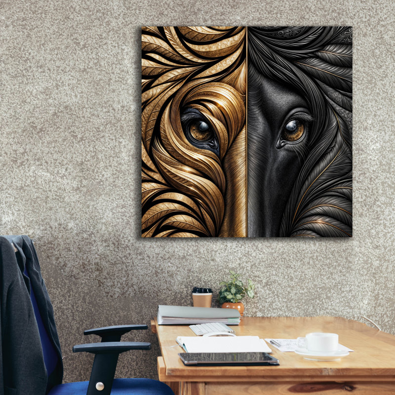 «Eyebext 1» par Rey Klimt, art mural sur toile, H 37 po x l 37 po x P 1,5 po