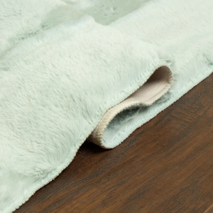 Tapis bleu sarcelle Modesti, Rond 5 pi 3 po