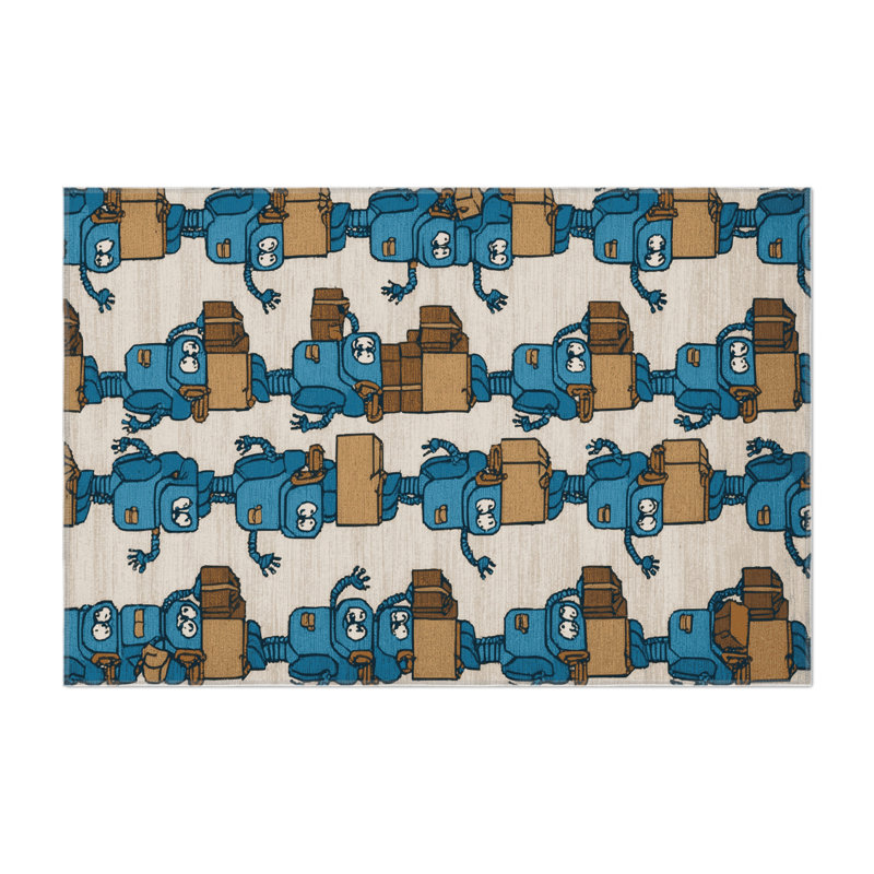 Tapis intérieur et extérieur beige Transport, Rectangle 9 pi x 12 pi