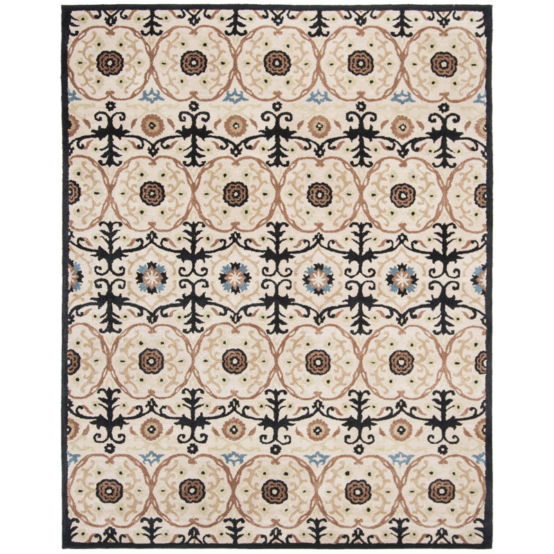 Steve Hand Tufted Wool Pile Geometric Rug, Rectangle 8'3" x 11'