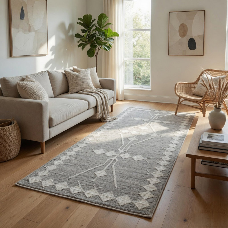 Tapis de couloir intérieur / extérieur 2 pi 9 po x 8 pi Sharyan