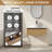 30" Wall Mount Bathroom Vanity with Ceramic Sink - Soft Close Drawer
