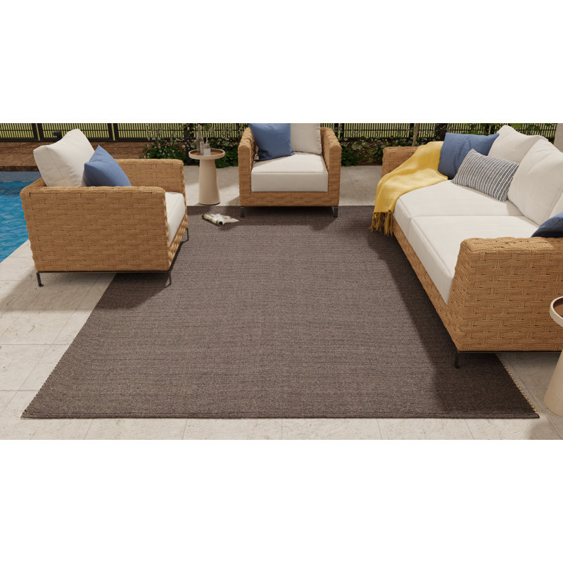 Theo Flatweave Indoor/Outdoor Area Rug, Rectangle 9' x 12'