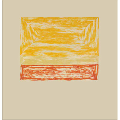 «Yellow with Orange» par Evan Taylor - peinture sur toile tendue