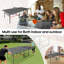 Table de tennis de table pliable de taille moyenne 8 pi, table de ping-pong avec roues, ensemble complet-132921958