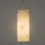 Luminaire suspendu cylindrique 1 lumière avec faux abat-jour albâtre-1567148210